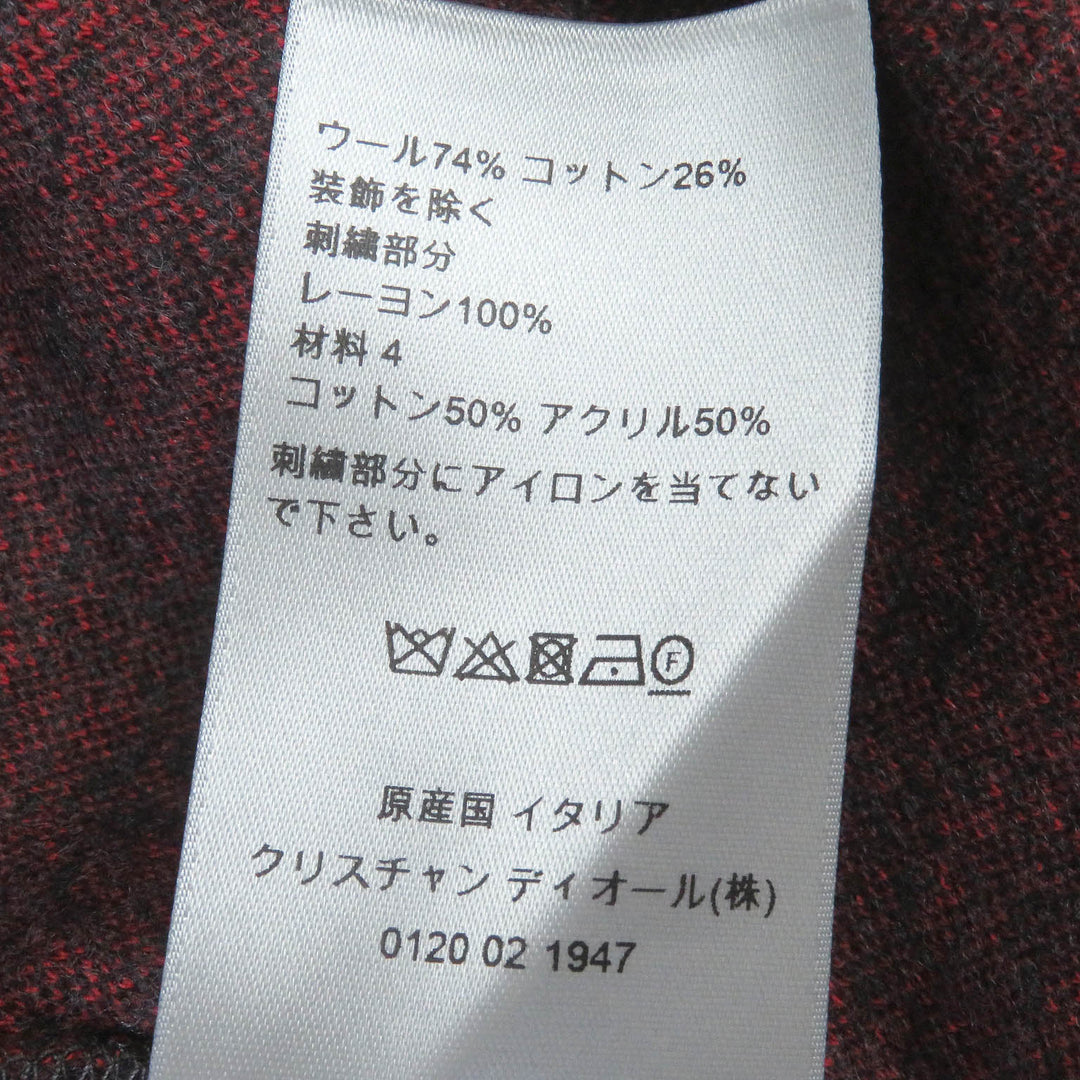 Dior HOMME Short sleeve T-shirt 213J530A0663 Main: 74% wool, Main: 26% cotton, Part: 100% rayon, Part: 50% cotton, Part: 50% acrylic gray mens S Used Authentic