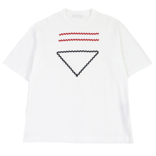 PRADA Short sleeve T-shirt UJN847 Main: 100% cotton white mens S Used Authentic