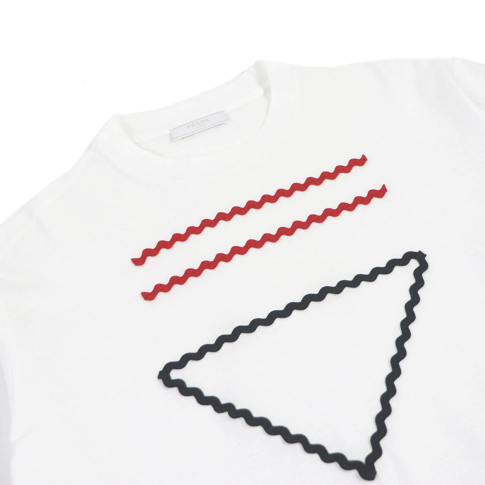 PRADA Short sleeve T-shirt UJN847 Main: 100% cotton white mens S Used Authentic