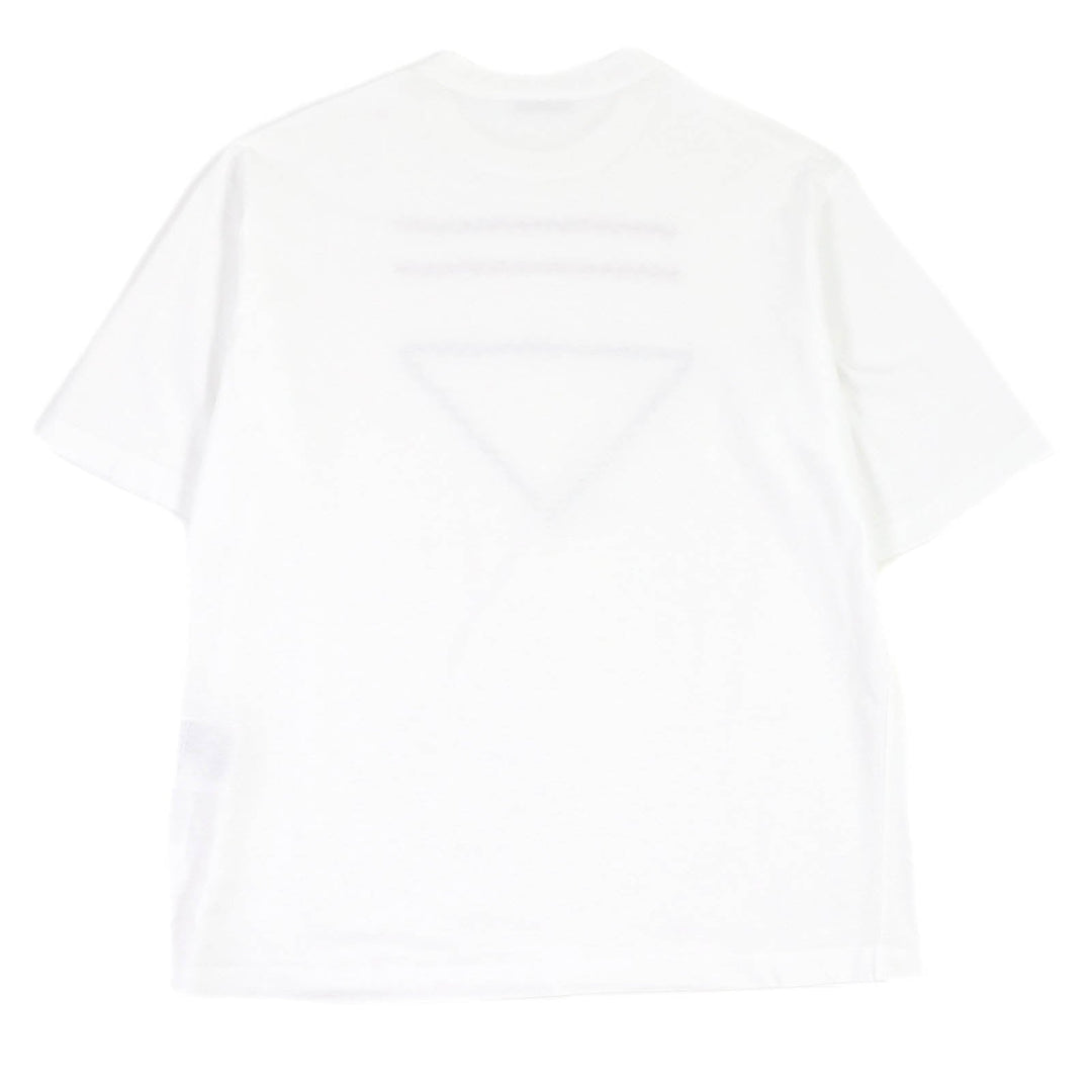 PRADA Short sleeve T-shirt UJN847 Main: 100% cotton white mens S Used Authentic