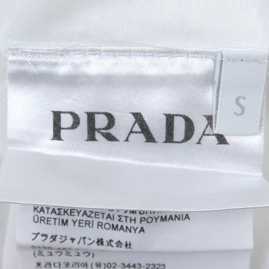 PRADA Short sleeve T-shirt UJN847 Main: 100% cotton white mens S Used Authentic