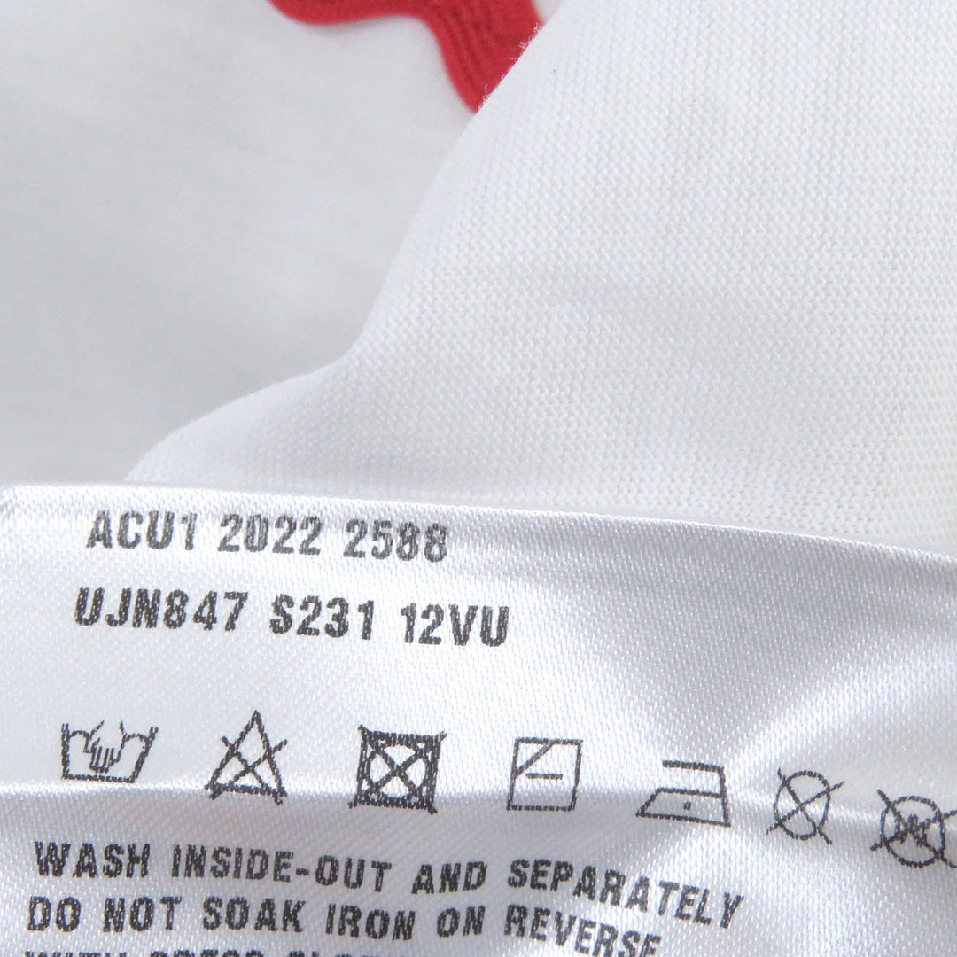 PRADA Short sleeve T-shirt UJN847 Main: 100% cotton white mens S Used Authentic
