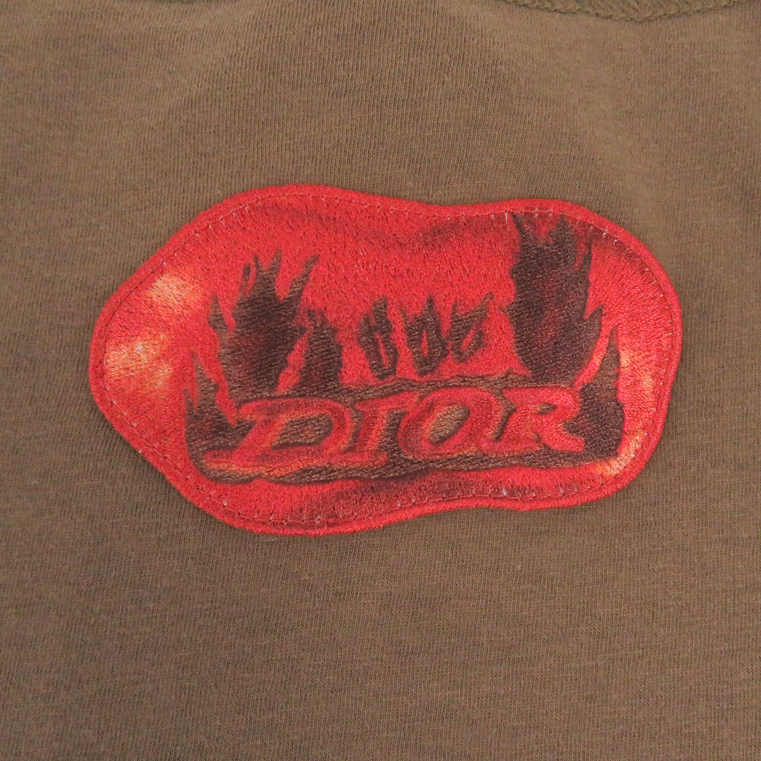 Dior HOMME Short sleeve T-shirt 283J632I0752 Main: 100% cotton, Part: 100% polyester Marron mens X3L Used Authentic
