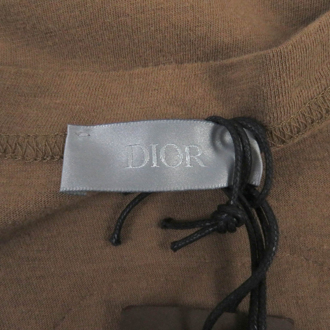 Dior HOMME Short sleeve T-shirt 283J632I0752 Main: 100% cotton, Part: 100% polyester Marron mens X3L Used Authentic