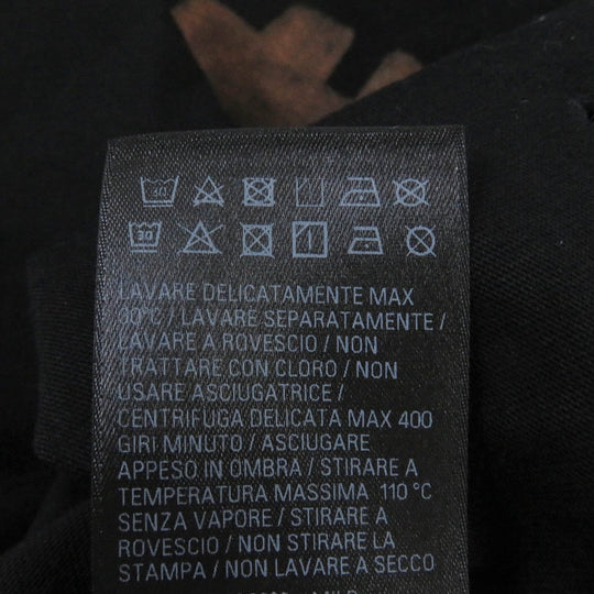 BALENCIAGA Short sleeve T-shirt 739028 cotton black UNISEX mens L Used Authentic