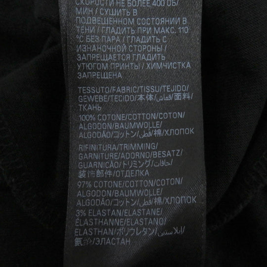 BALENCIAGA Short sleeve T-shirt 739028 cotton black UNISEX mens L Used Authentic
