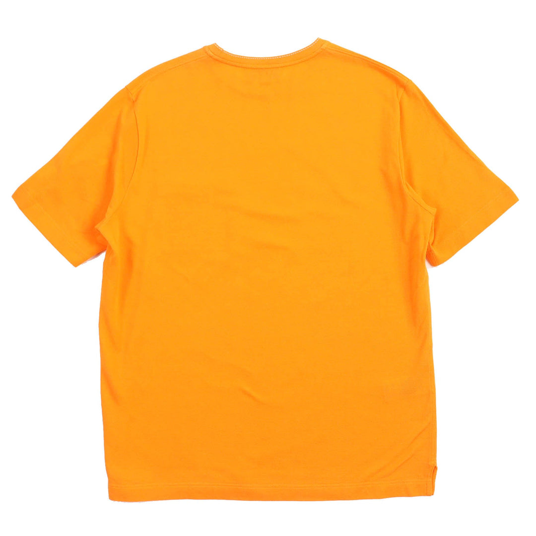 HERMES Short sleeve T-shirt Main: 100% cotton Orange mens M Used Authentic