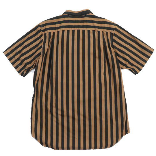COMME des GARCONS HOMME PLUS Short sleeve shirt Main: 100% cotton Brown black mens Notation size unknown Used Authentic