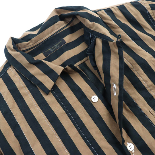 COMME des GARCONS HOMME PLUS Short sleeve shirt Main: 100% cotton Brown black mens Notation size unknown Used Authentic