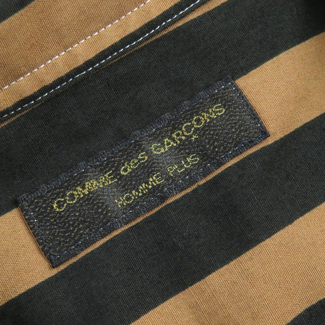 COMME des GARCONS HOMME PLUS Short sleeve shirt Main: 100% cotton Brown black mens Notation size unknown Used Authentic