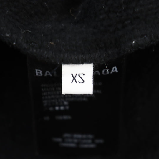 BALENCIAGA Hoodie 578135 Outer material: 100% cotton black mens XS Used Authentic