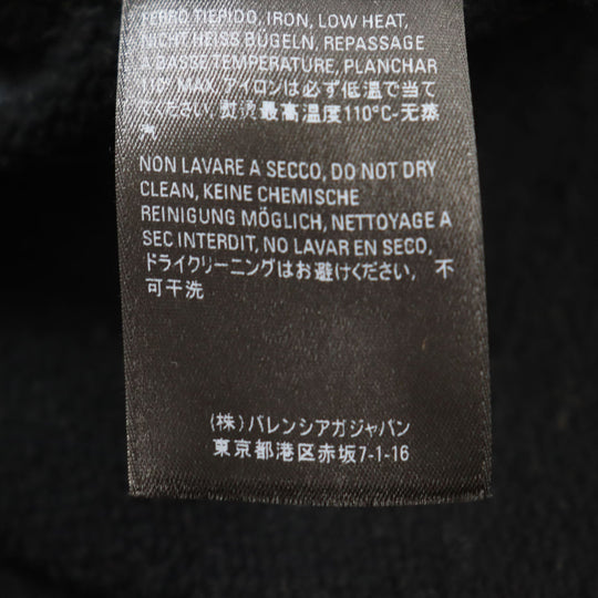BALENCIAGA Hoodie 578135 Outer material: 100% cotton black mens XS Used Authentic