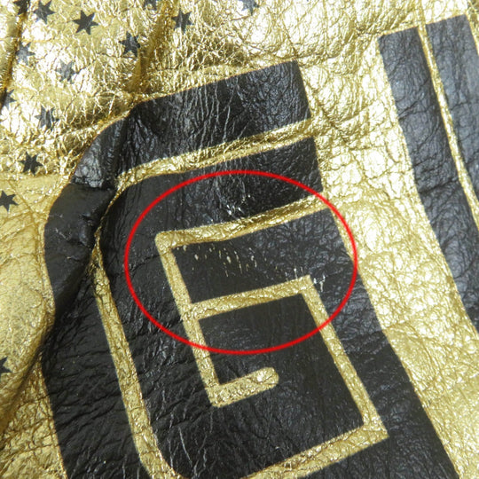 GUCCI Bomber jacket 519455 Main: Sheepskin, Part: 97% cotton, Part: 2% nylon, Part: 1% polyurethane, Lining: 100% cotton gold Women 38 Used Authentic