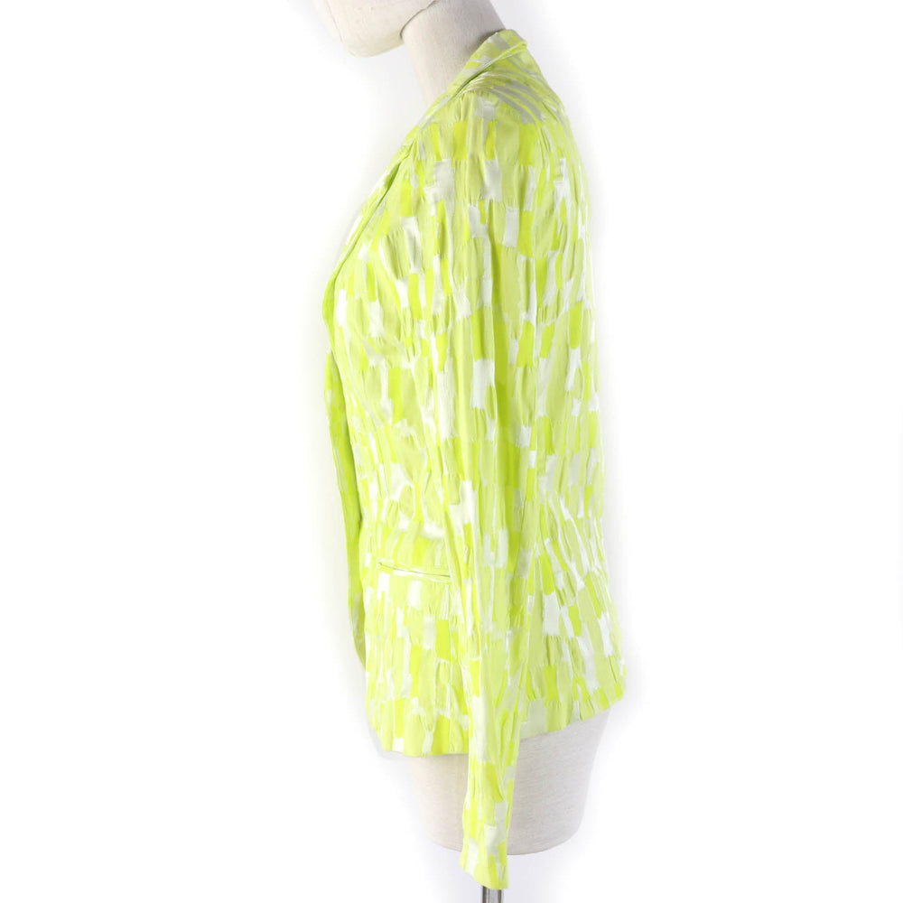 ISSEY MIYAKE Jacket IM31FD016 Main: 46% cotton, Main: 42% polyester, Main: 12% polyurethane, Lining: 100% polyester yellow Women 2 Used Authentic