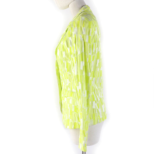 ISSEY MIYAKE Jacket IM31FD016 Main: 46% cotton, Main: 42% polyester, Main: 12% polyurethane, Lining: 100% polyester yellow Women 2 Used Authentic