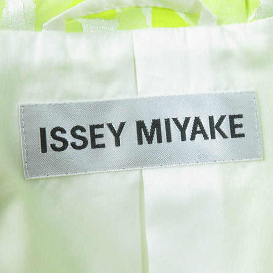 ISSEY MIYAKE Jacket IM31FD016 Main: 46% cotton, Main: 42% polyester, Main: 12% polyurethane, Lining: 100% polyester yellow Women 2 Used Authentic
