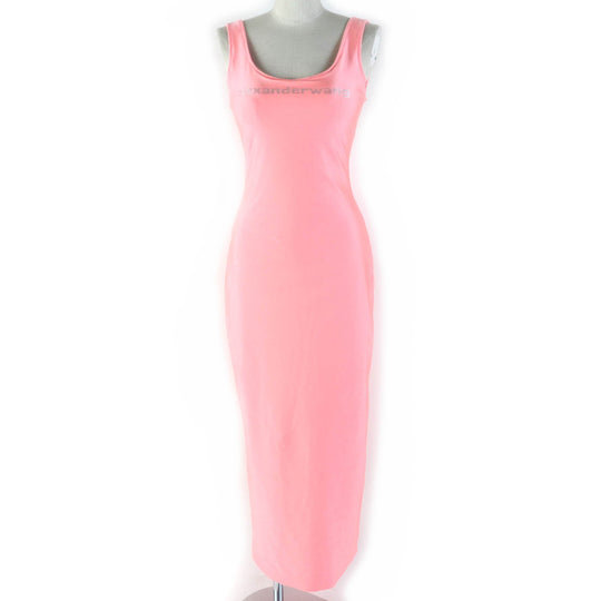 Alexander Wang dress nylon Coral pink Women S Used Authentic
