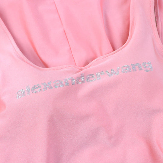 Alexander Wang dress nylon Coral pink Women S Used Authentic