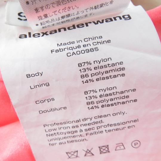 Alexander Wang dress nylon Coral pink Women S Used Authentic
