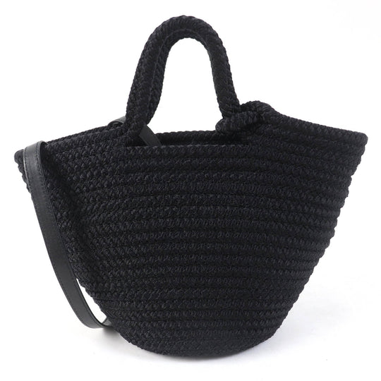 BALENCIAGA Handbag 695612 Nylon black Ibiza Small Women Used Authentic