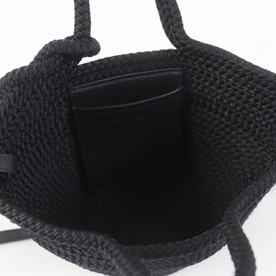 BALENCIAGA Handbag 695612 Nylon black Ibiza Small Women Used Authentic