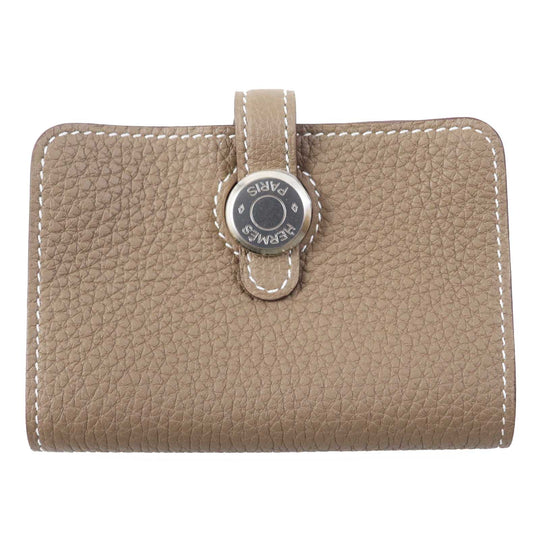 HERMES Card Case Main: Togo Etope Women Used Authentic