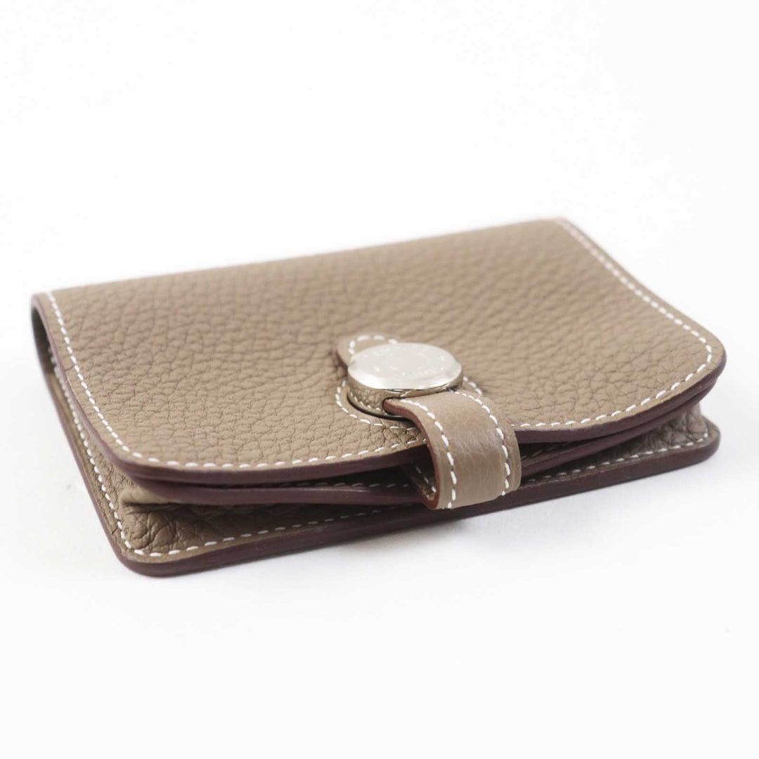 HERMES Card Case Main: Togo Etope Women Used Authentic