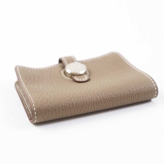 HERMES Card Case Main: Togo Etope Women Used Authentic