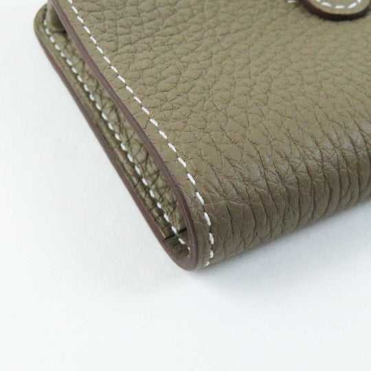 HERMES Card Case Main: Togo Etope Women Used Authentic