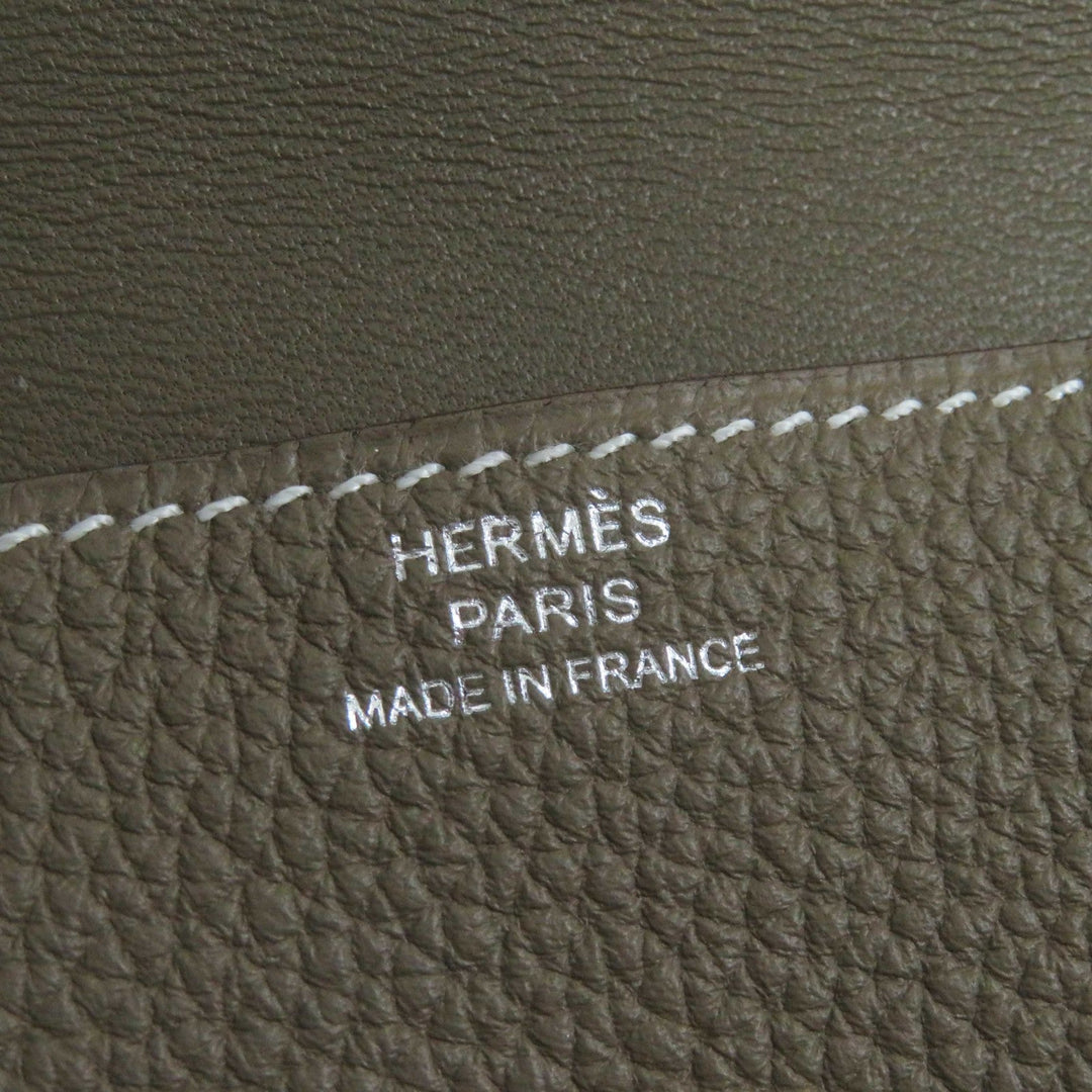 HERMES Card Case Main: Togo Etope Women Used Authentic