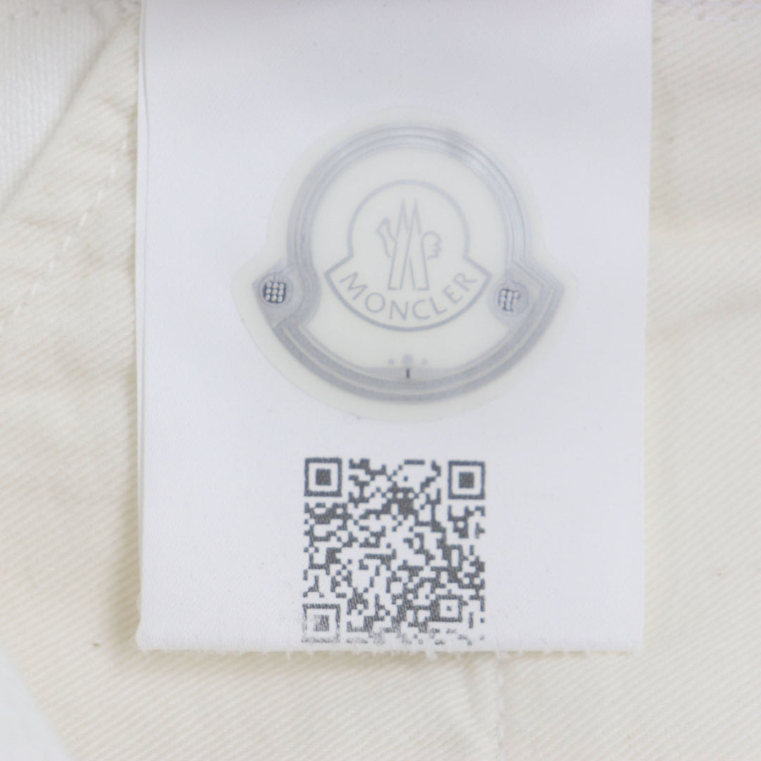 MONCLER Denim pants Main: 100% cotton white PANTALONE mens 44 Used Authentic