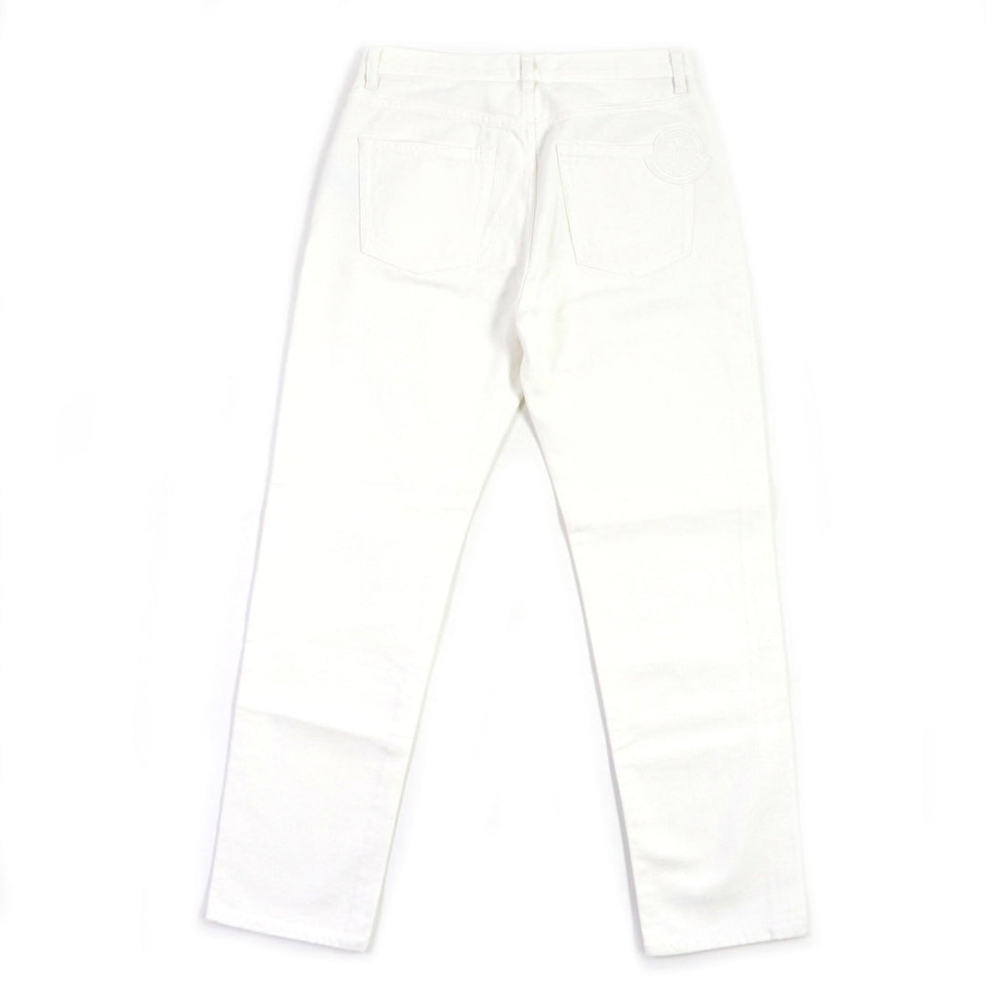 MONCLER Denim pants Main: 100% cotton white PANTALONE mens 44 Used Authentic