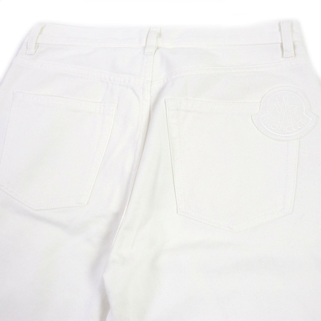 MONCLER Denim pants Main: 100% cotton white PANTALONE mens 44 Used Authentic