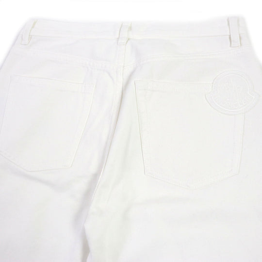 MONCLER Denim pants Main: 100% cotton white PANTALONE mens 44 Used Authentic