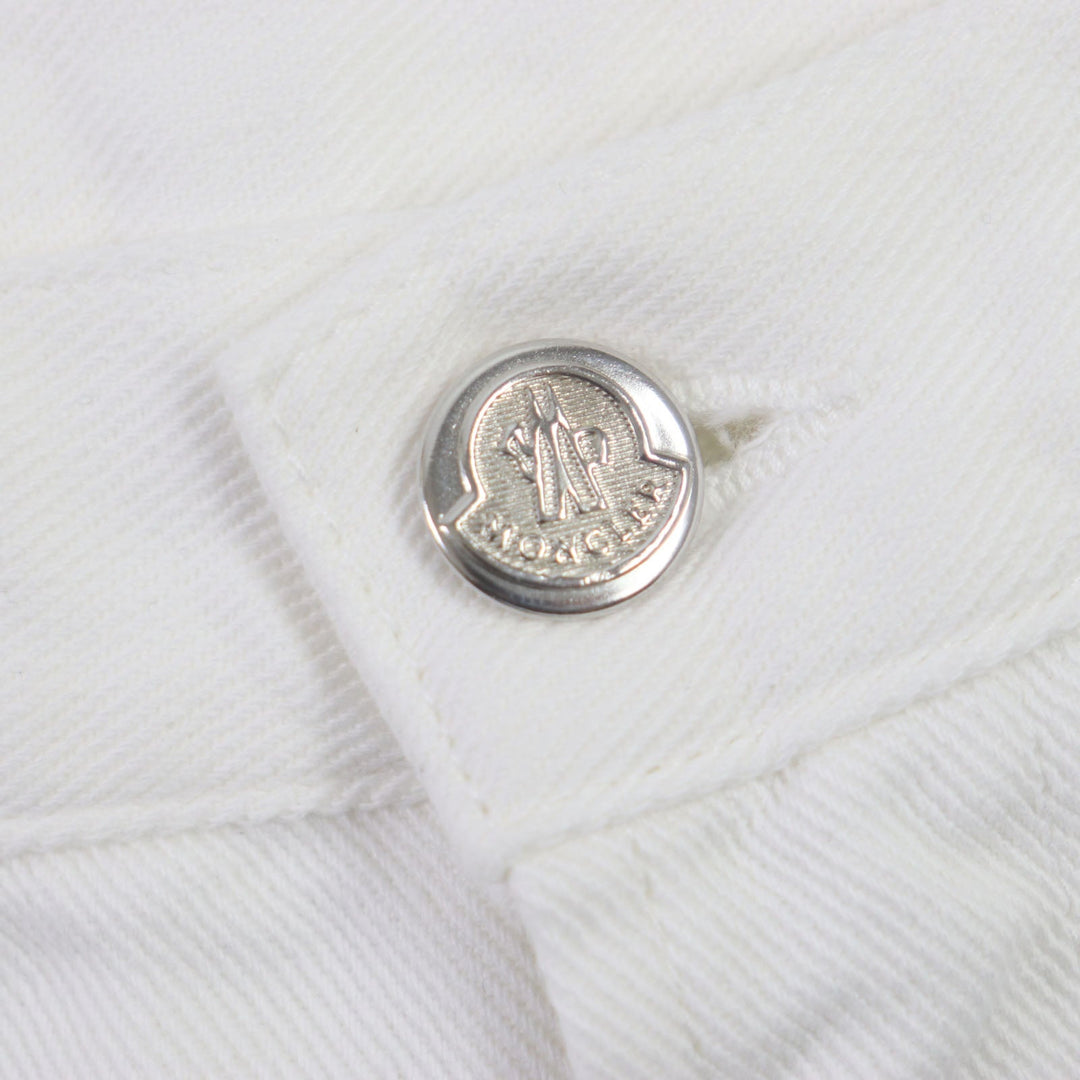 MONCLER Denim pants Main: 100% cotton white PANTALONE mens 44 Used Authentic