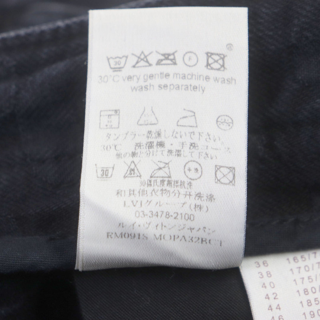 LOUIS VUITTON Denim pants Outer: 100% cotton, Lining: 100% cotton black mens 42 Used Authentic