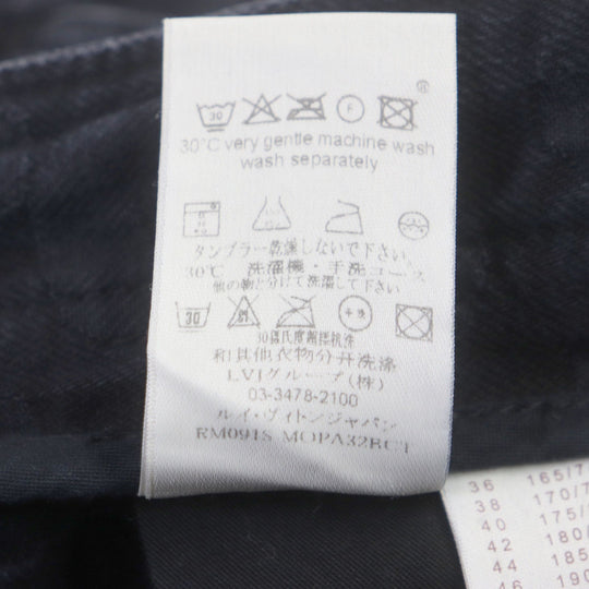 LOUIS VUITTON Denim pants Outer: 100% cotton, Lining: 100% cotton black mens 42 Used Authentic