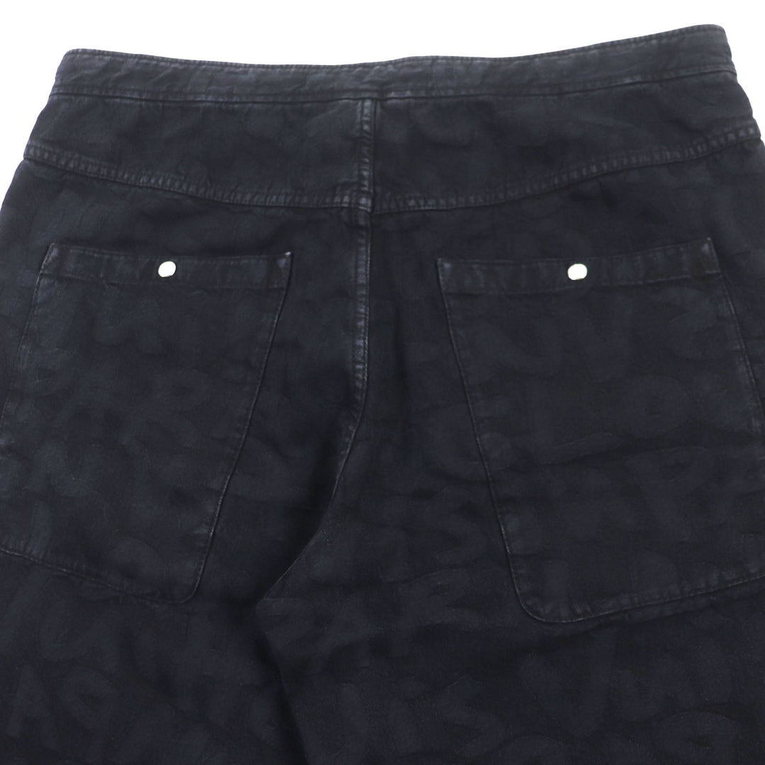 LOUIS VUITTON Denim pants Outer: 100% cotton, Lining: 100% cotton black mens 42 Used Authentic