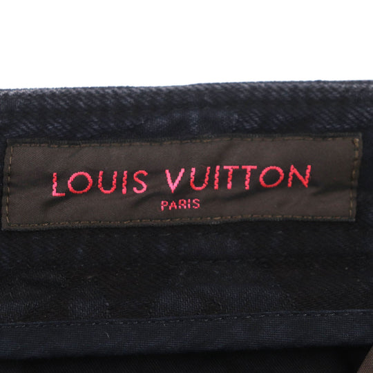 LOUIS VUITTON Denim pants Outer: 100% cotton, Lining: 100% cotton black mens 42 Used Authentic