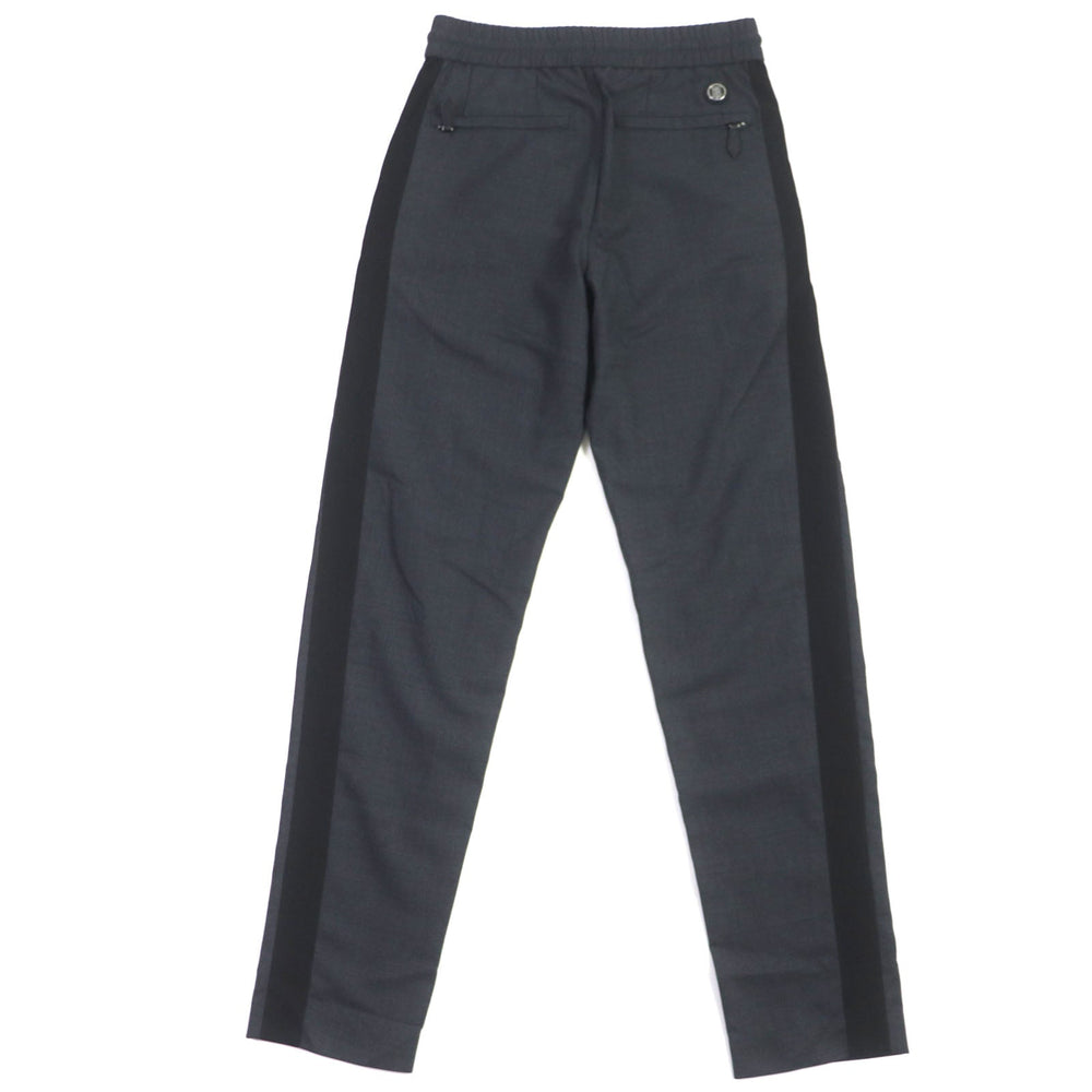 BURBERRY Pants 8041910 Outer: 55% polyester, Outer: 43% wool, Outer: 2% elastane, Part: 71% wool, Part: 29% nylon, Pocket lining: 100% cotton dark gray black mens 46 Used Authentic
