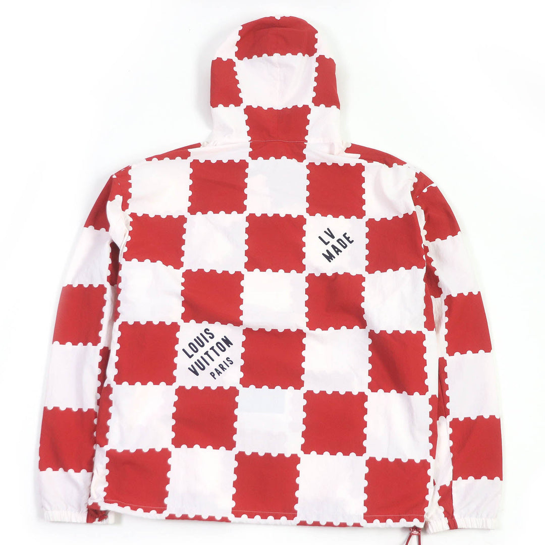 LOUIS VUITTON Blouson Main: 100% nylon White red NIGO mens 50 Used Authentic