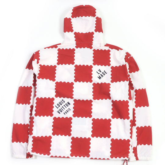 LOUIS VUITTON Blouson Main: 100% nylon White red NIGO mens 50 Used Authentic