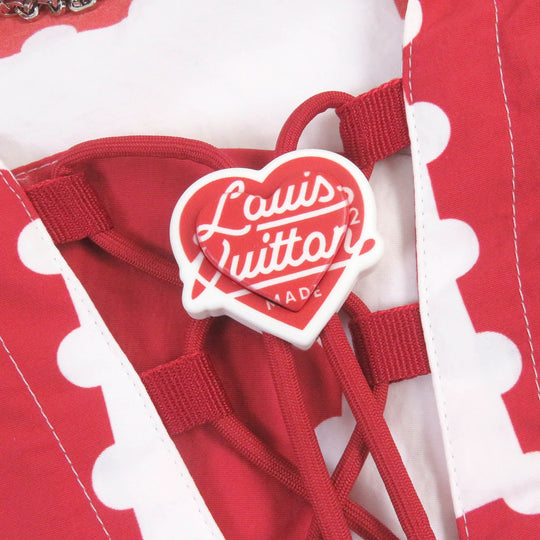 LOUIS VUITTON Blouson Main: 100% nylon White red NIGO mens 50 Used Authentic