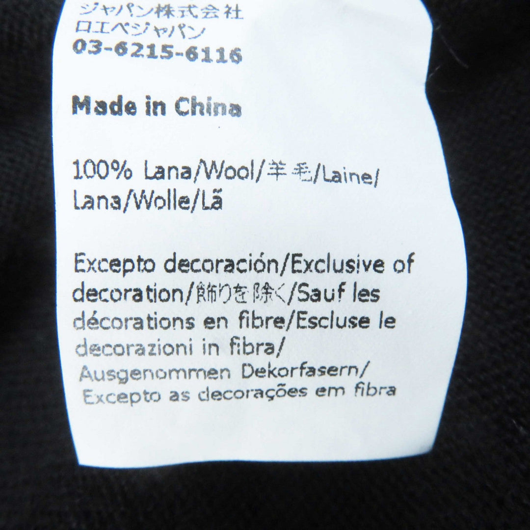 LOEWE cardigan Q825Y16K02 Main: 100% wool black Women XS Used Authentic