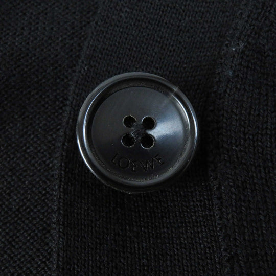 LOEWE cardigan Q825Y16K02 Main: 100% wool black Women XS Used Authentic