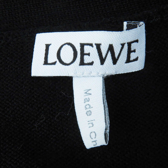 LOEWE cardigan Q825Y16K02 Main: 100% wool black Women XS Used Authentic