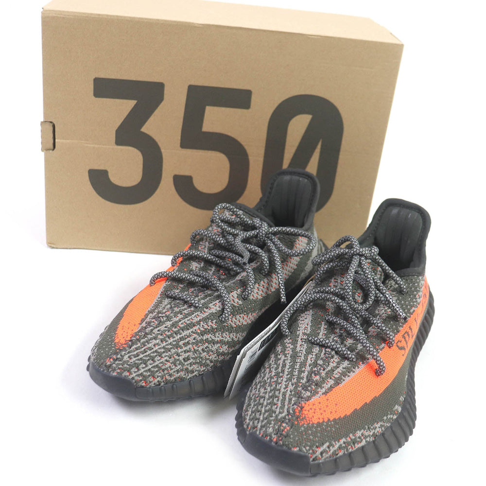 adidas Low cut sneakers HQ7045 Synthetic fiber Carbon Beluga YEEZY BOOST 350 V2 mens 40 2/3 Used Authentic