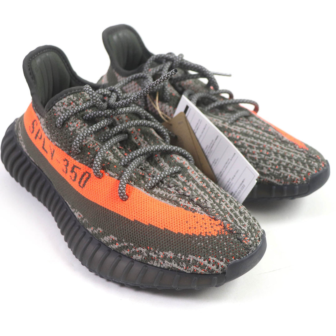adidas Low cut sneakers HQ7045 Synthetic fiber Carbon Beluga YEEZY BOOST 350 V2 mens 40 2/3 Used Authentic