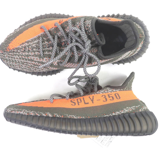 adidas Low cut sneakers HQ7045 Synthetic fiber Carbon Beluga YEEZY BOOST 350 V2 mens 40 2/3 Used Authentic