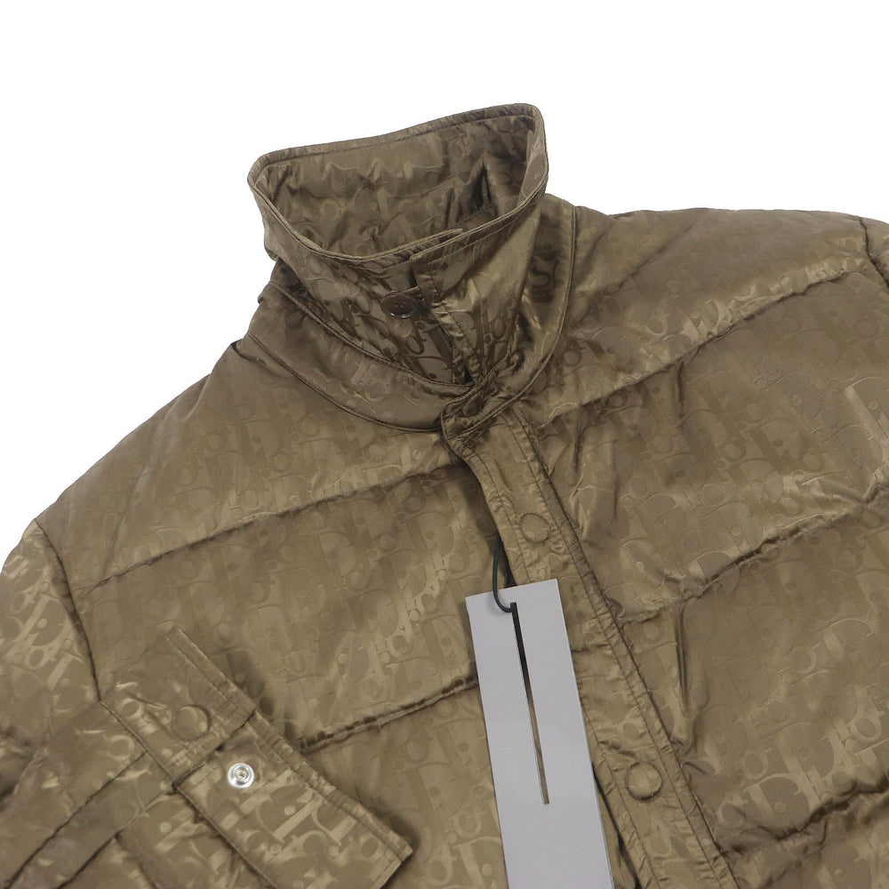Dior HOMME Down jacket 293C436A4462 Main: 100% nylon, Part: 100% polyester, Filling: 90% down, Filling: 10% feather, Trimming: 50% nylon, 50% polyvinyl chloride Marron mens 48 Used Authentic